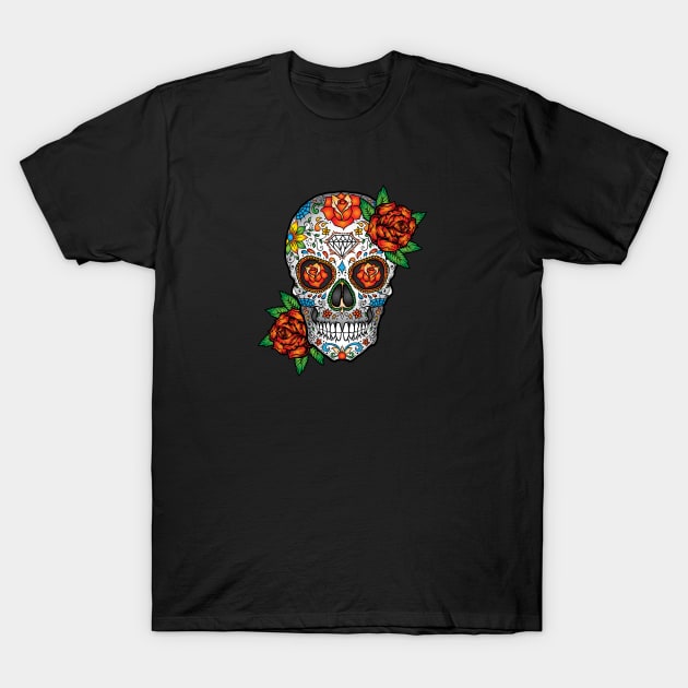 Mexican Skull T-Shirt by TambuStore